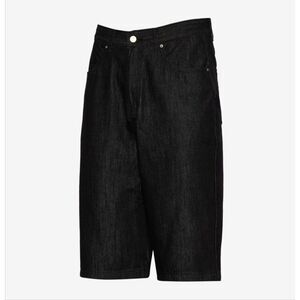 LCKR Coupe Baggy Black Denim Shorts